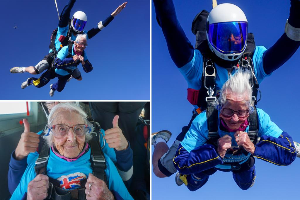 102-year-old skydiving record-breaker shares longevity secrets